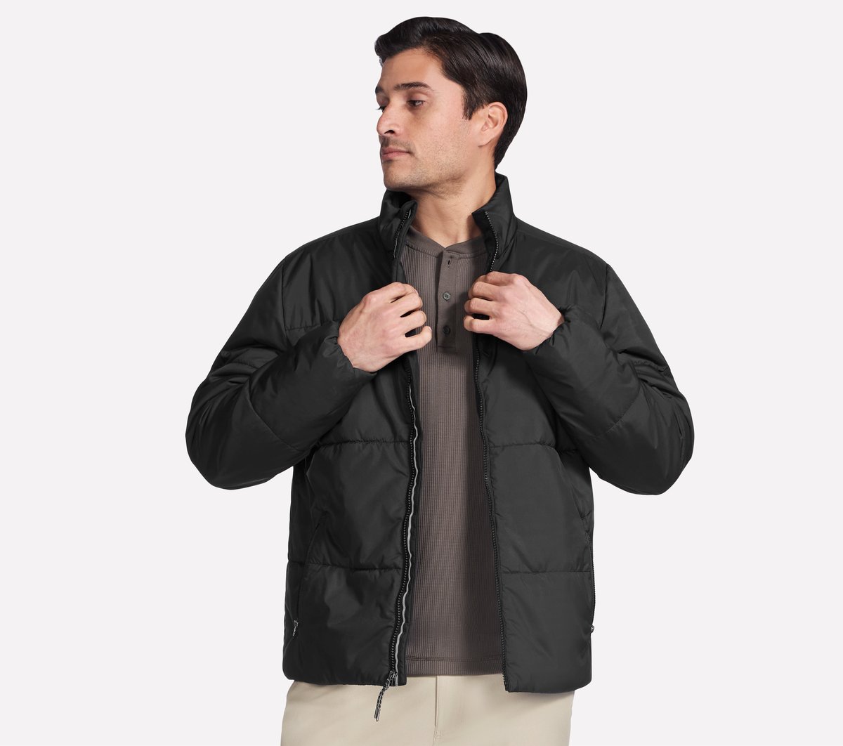 GO SHIELD Cozy Fit Traverse Down Jacket / Skechers Men