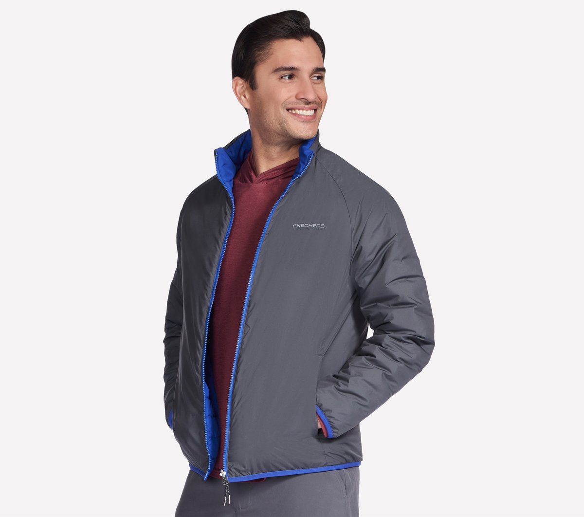GO SHIELD Cozy Fit Altitude Reversible Jacket / Skechers Men