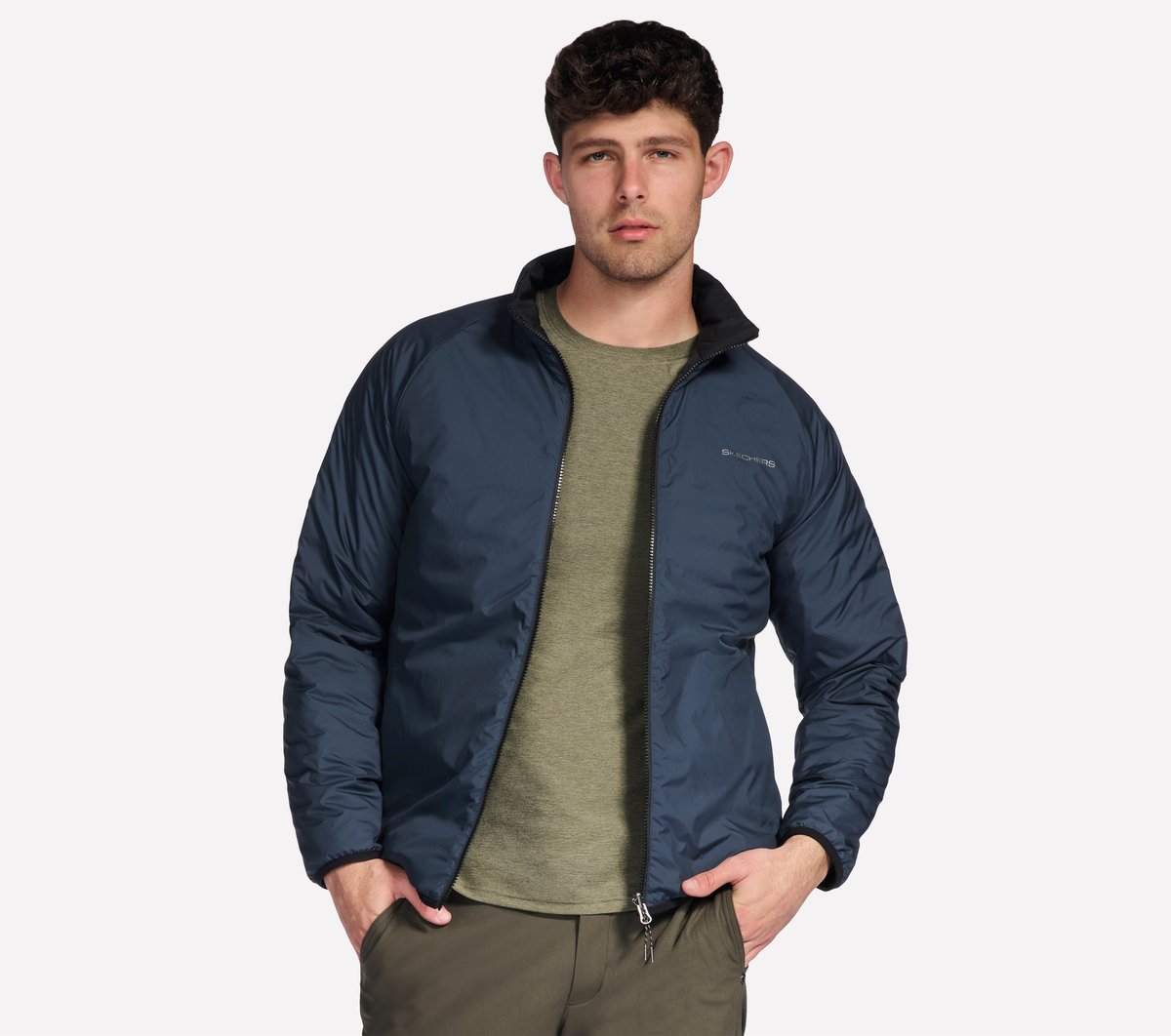 GO SHIELD Cozy Fit Altitude Reversible Jacket / Skechers Men