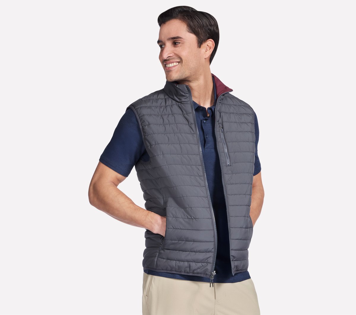 GO SHIELD Cozy Fit Altitude Reversible Vest / Skechers Men