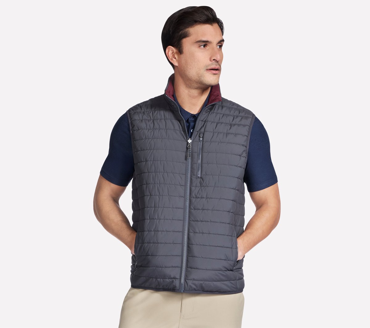 GO SHIELD Cozy Fit Altitude Reversible Vest / Skechers Men