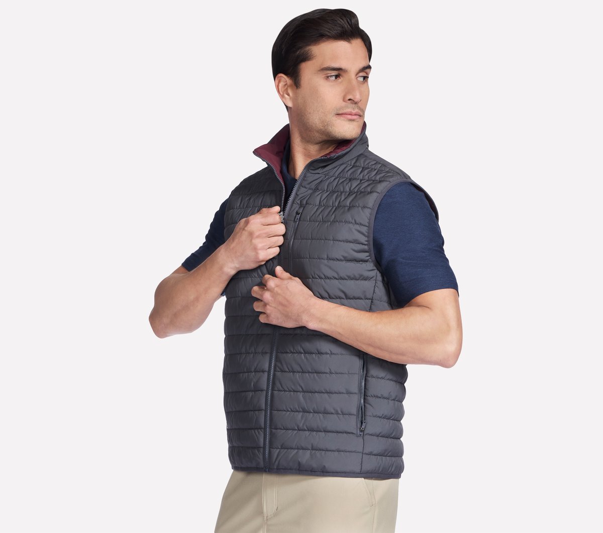 GO SHIELD Cozy Fit Altitude Reversible Vest / Skechers Men