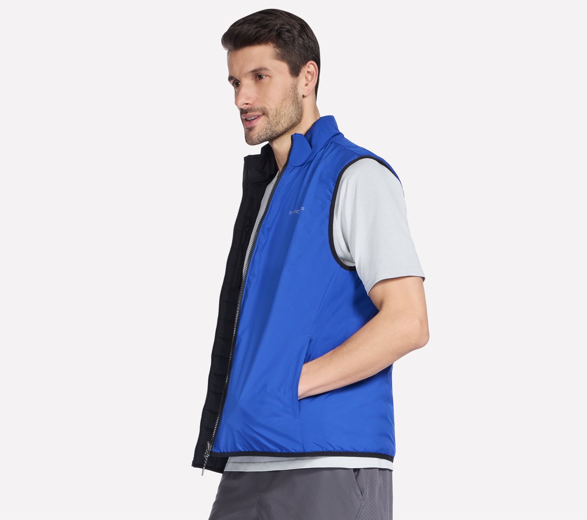 GO SHIELD Cozy Fit Altitude Reversible Vest / Skechers Men
