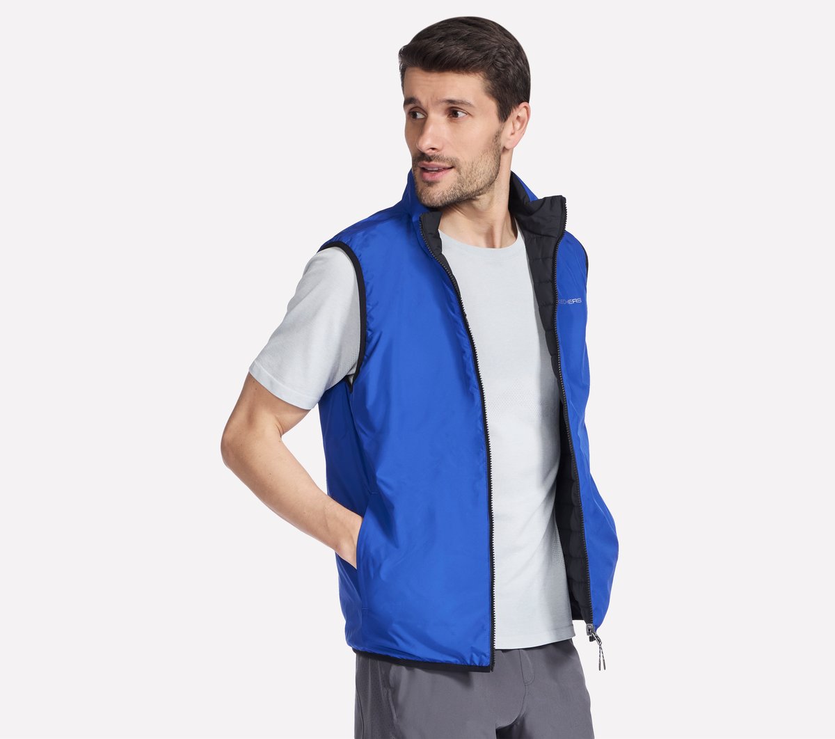 GO SHIELD Cozy Fit Altitude Reversible Vest / Skechers Men