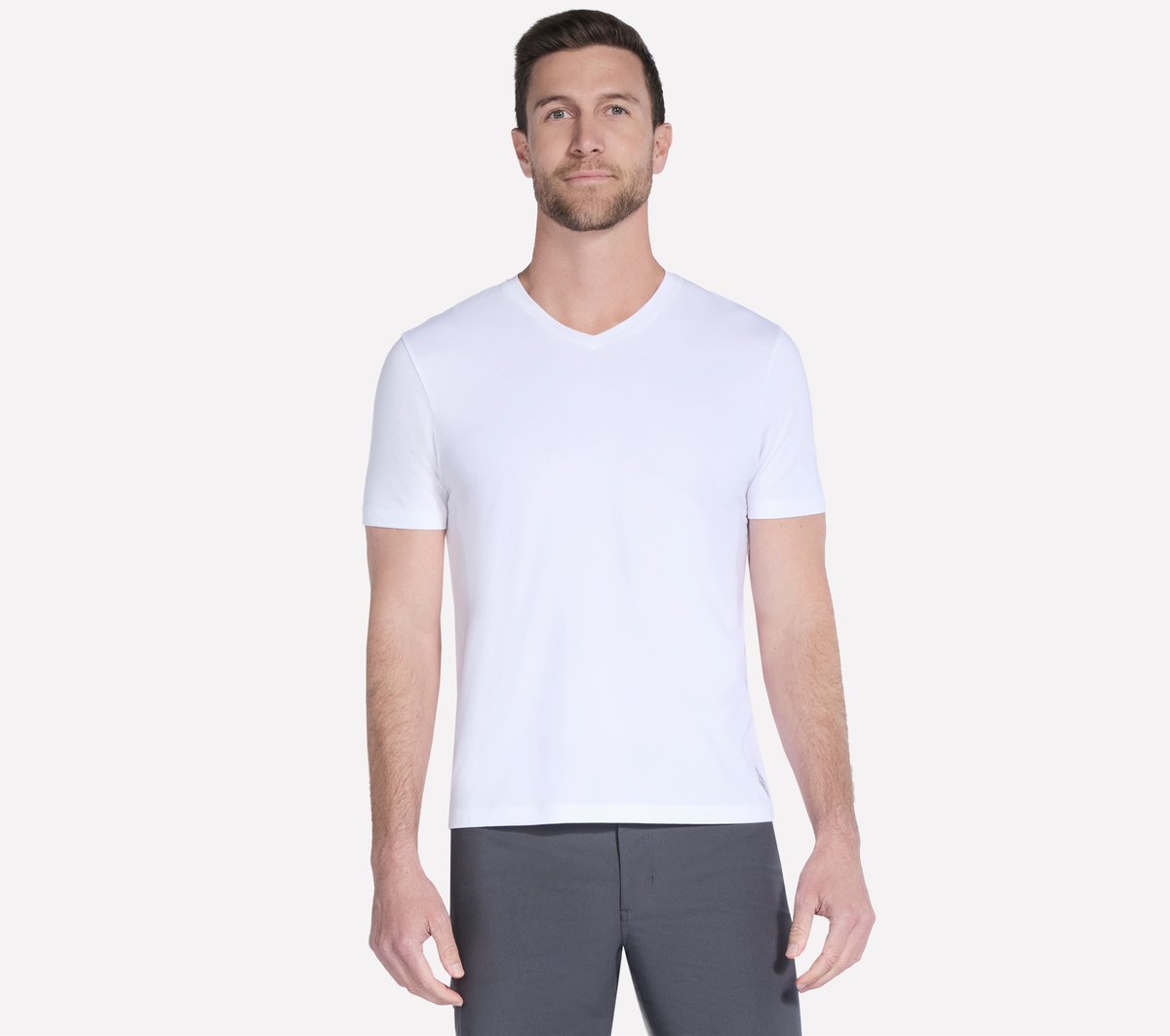 GO DRI Pima Short Sleeve V-Neck / Skechers Men