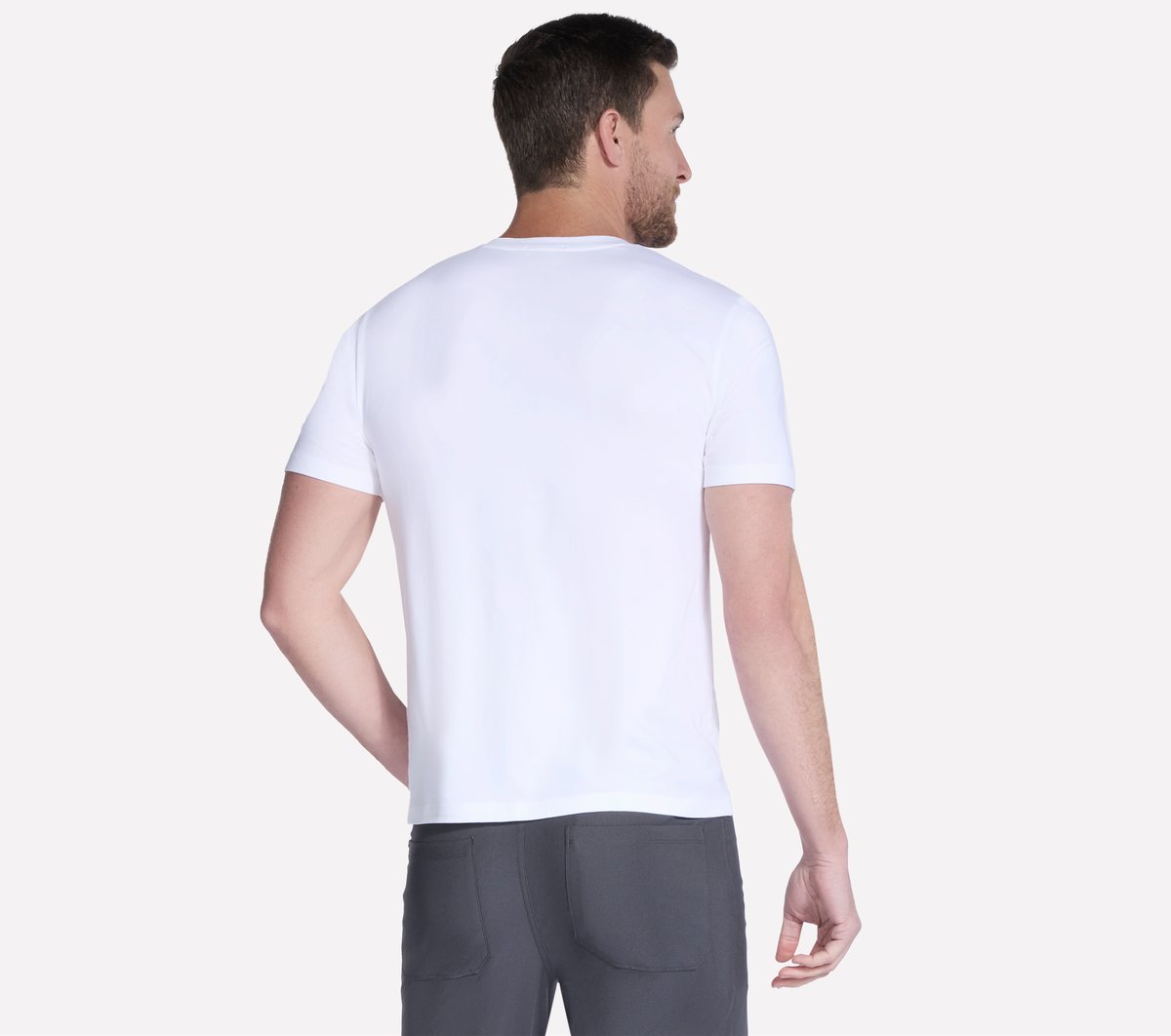 GO DRI Pima Short Sleeve V-Neck / Skechers Men