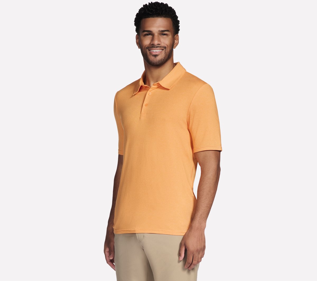 GO GOLF GO DRI All Day Stripe Polo / Skechers Men