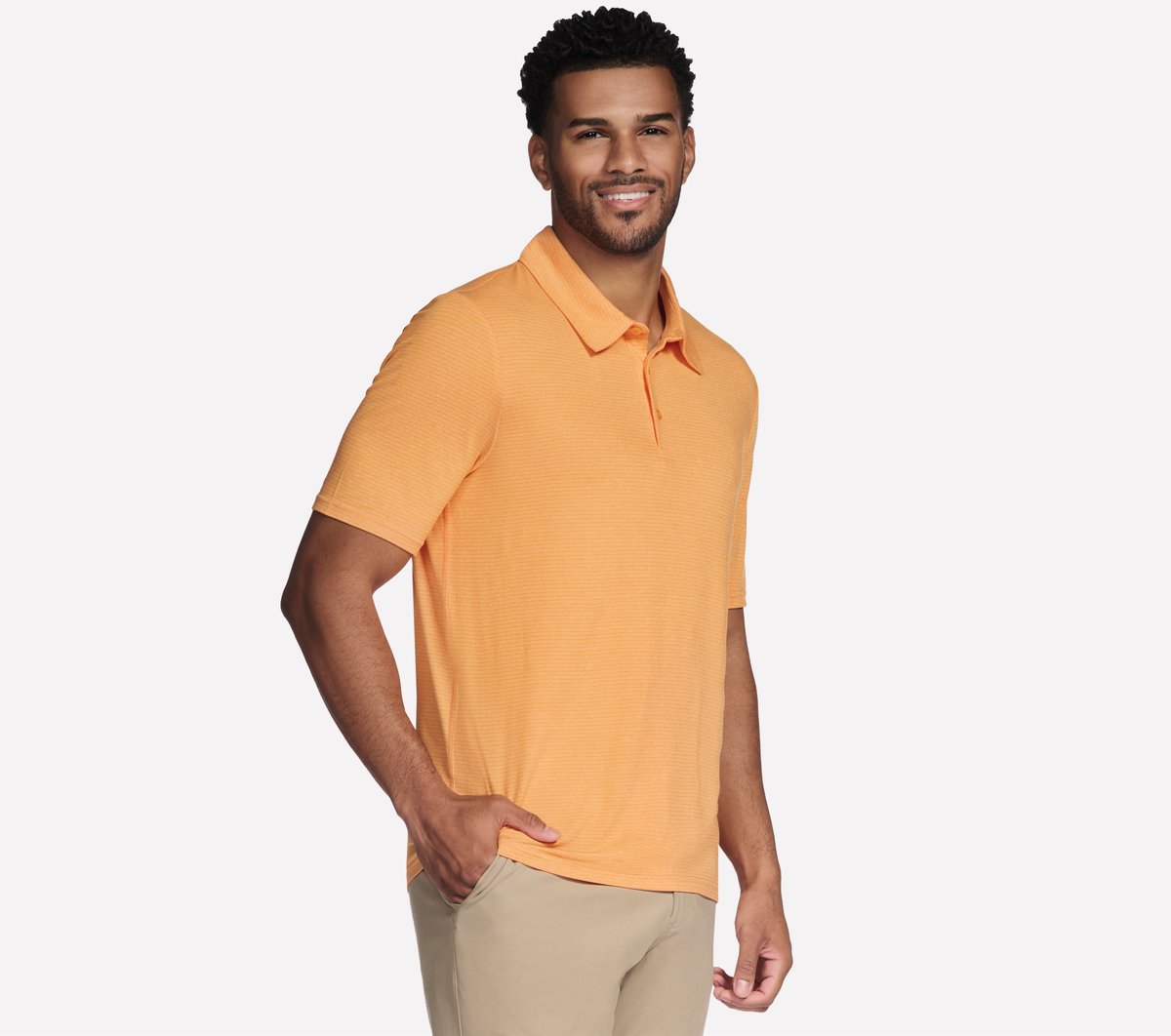 GO GOLF GO DRI All Day Stripe Polo / Skechers Men