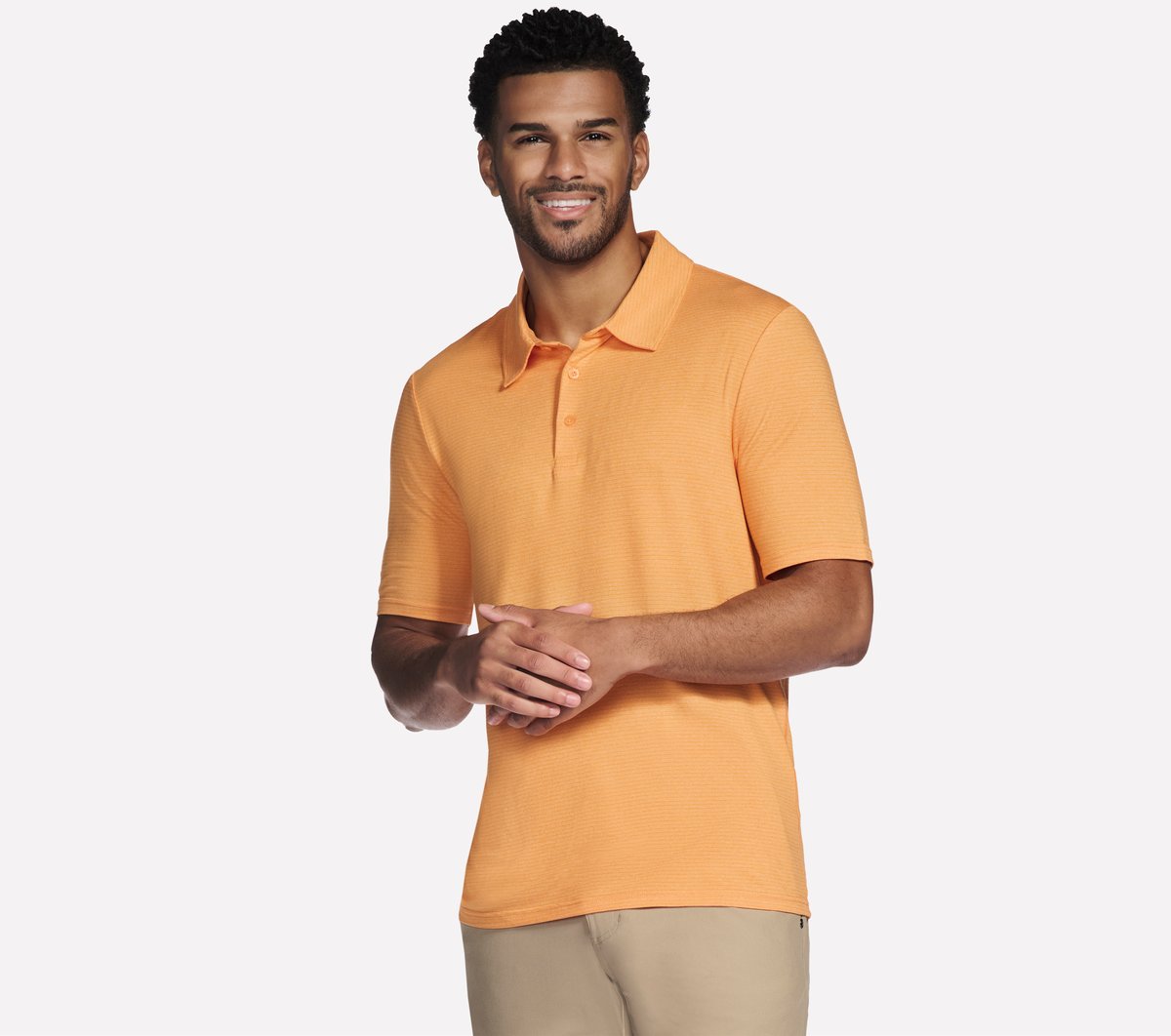 GO GOLF GO DRI All Day Stripe Polo / Skechers Men