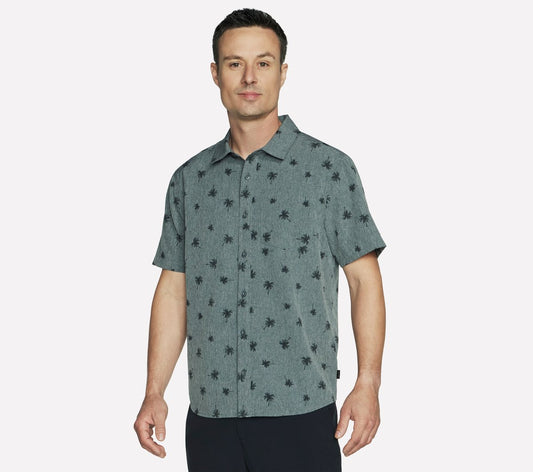 The GO WALK Air Printed Short Sleeve Shirt / Skechers Men