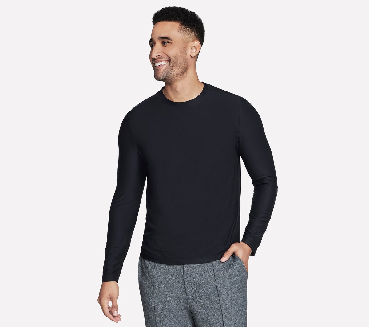 GO DRI All Day Long Sleeve Tee / Skechers Men