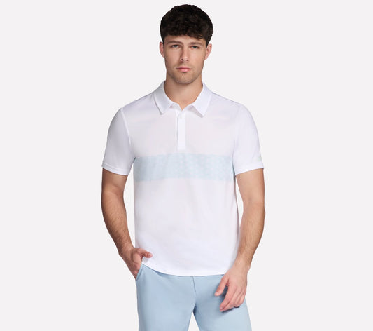 GO DRI Charge Palm Stripe Polo / Skechers Men