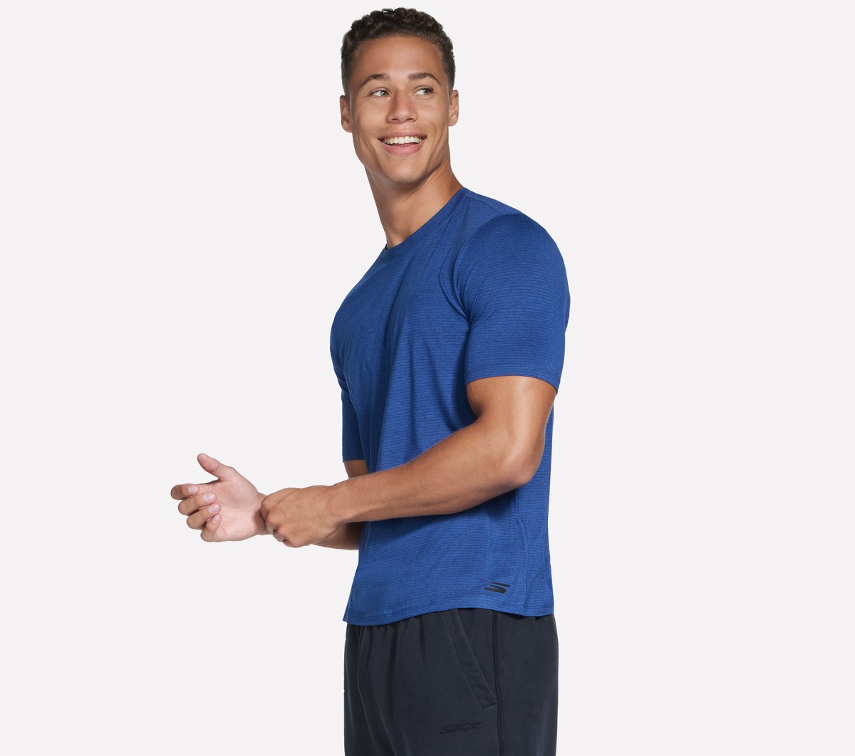 GO DRI All Day Stripe Tee / Skechers Men