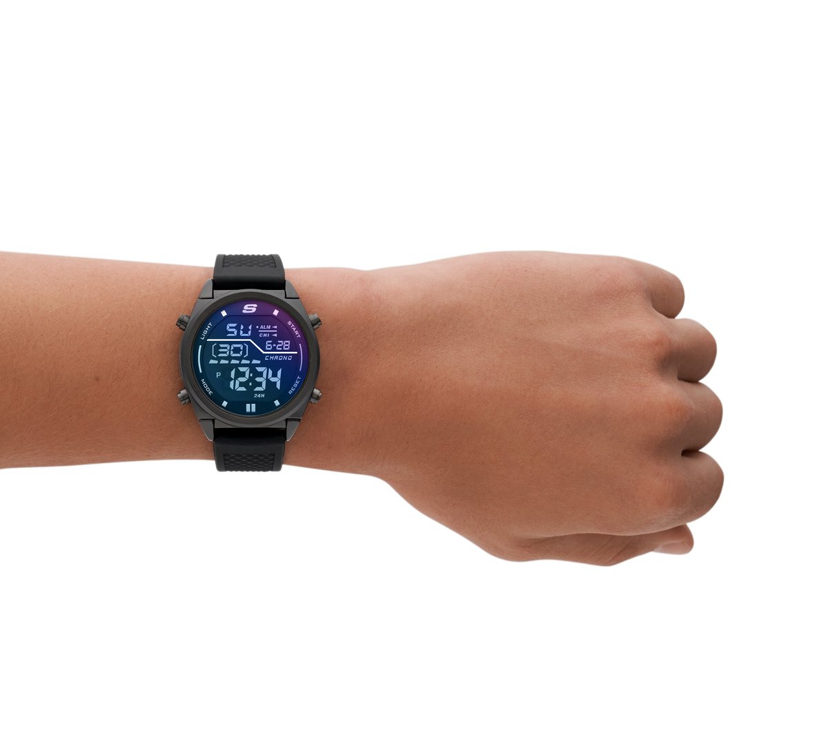 Accessories Blue Face Digital Watch / Skechers Men|Clothing