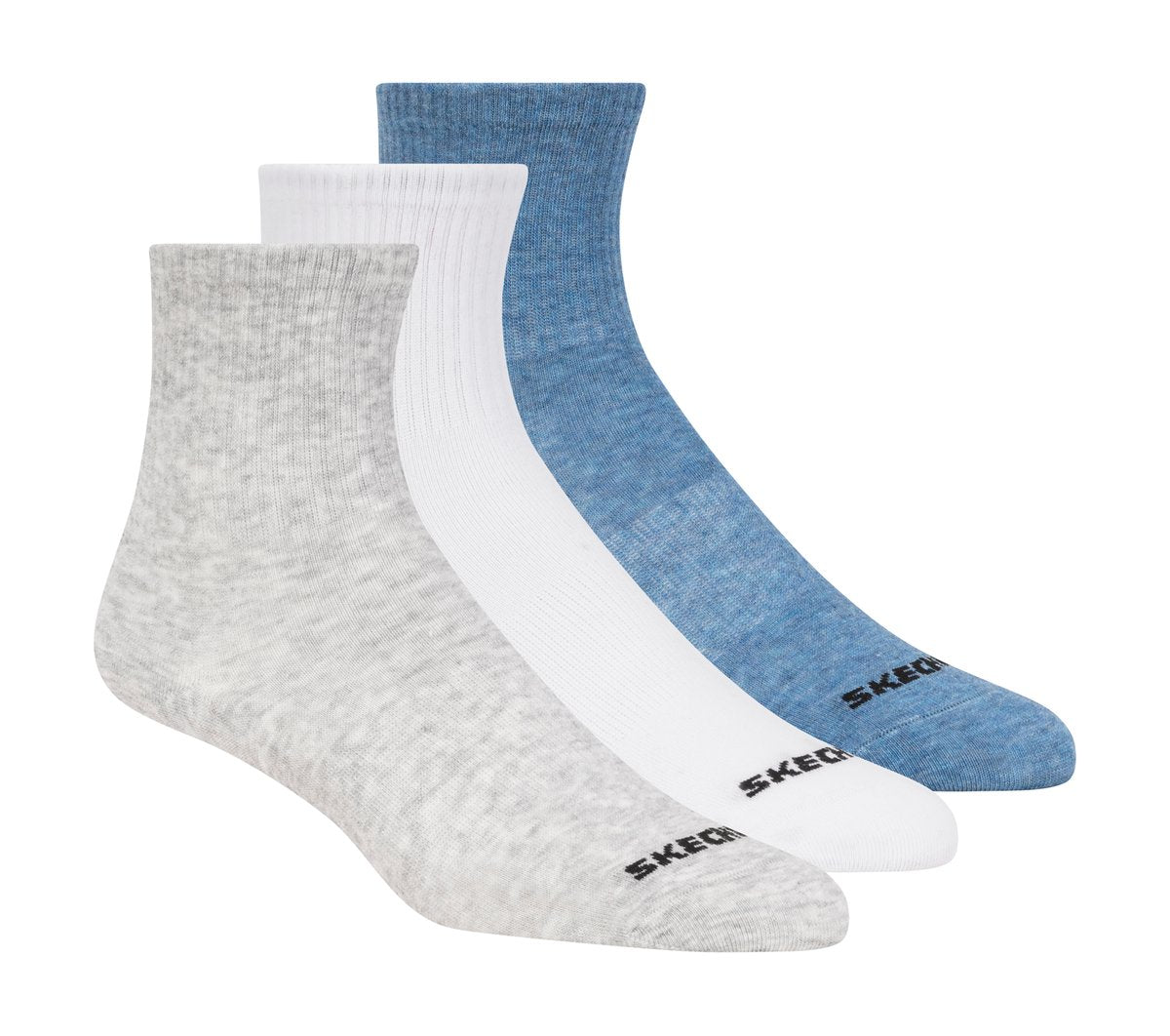 3 Pack Boys' Crew Cotton Socks / Skechers Kids|Clothing