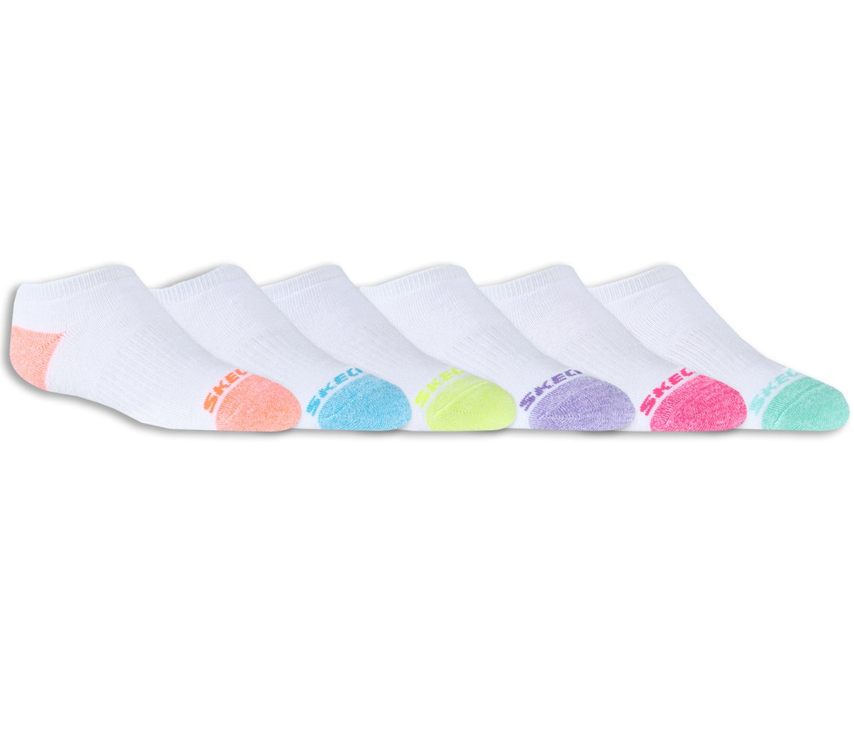 6 Pack Low Cut Walking Socks / Skechers Kids|Clothing