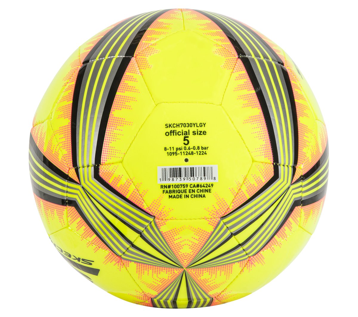 Hex Multi Mini Stripe Size 5 Soccer Ball / Skechers Clothing