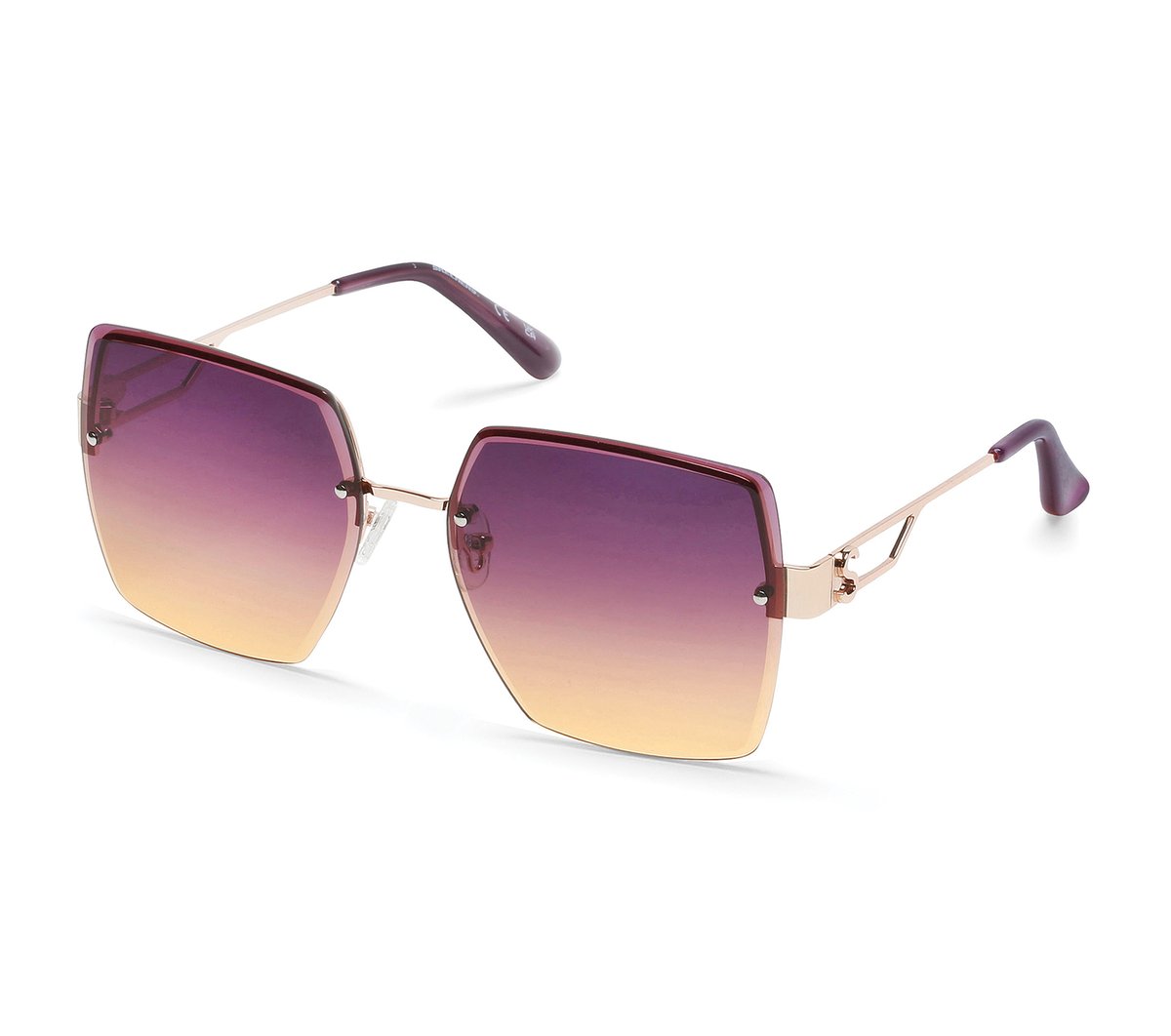 Oversized Rimless Square Sunglasses / Skechers Clothing