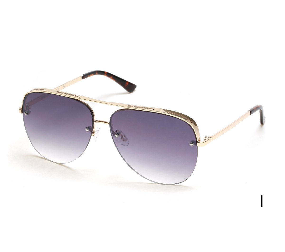 Semi-Rimless Metal Aviator / Skechers Clothing