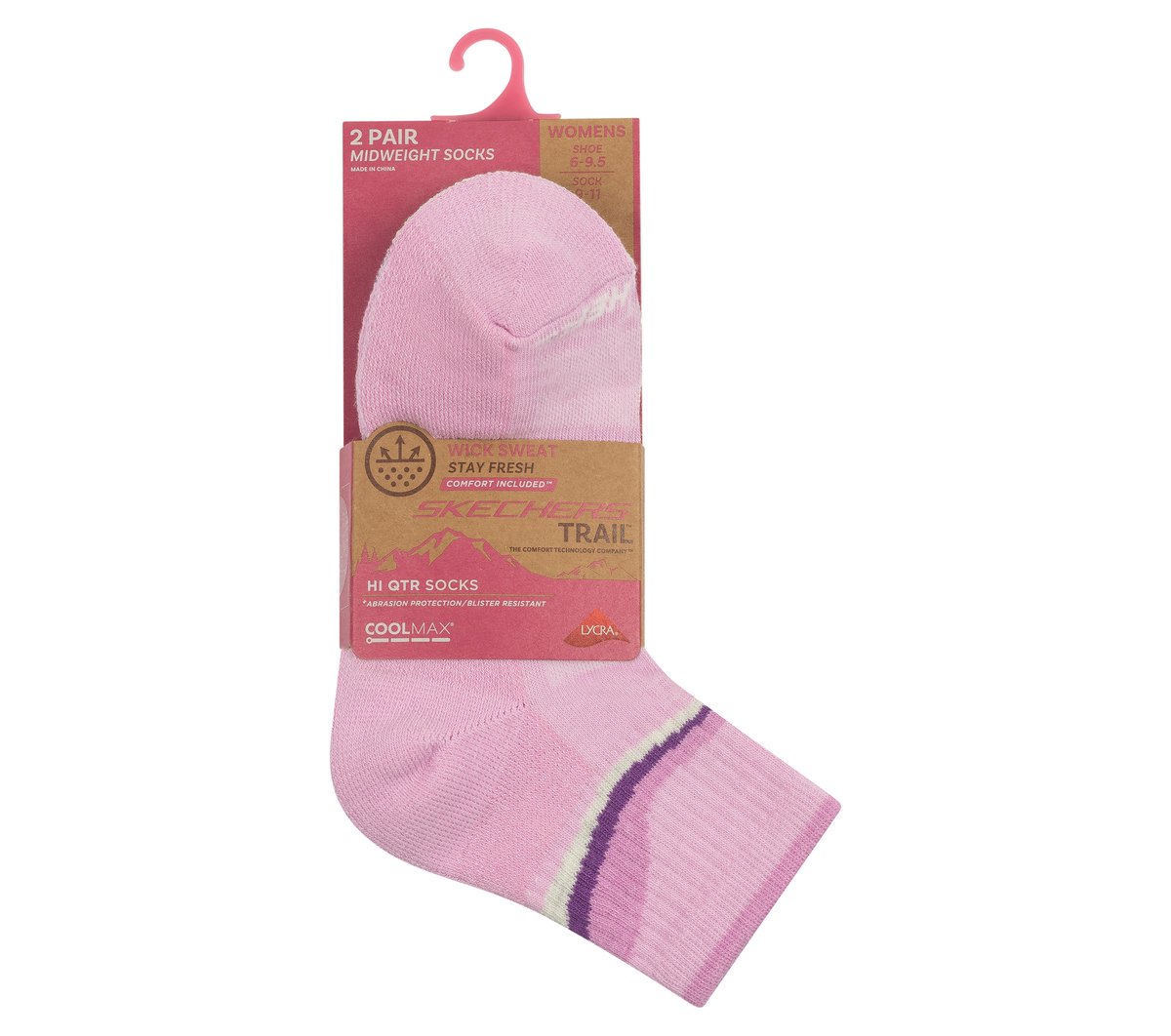 2 Pack Women's Trail Quarter Socks / Skechers Clothing
