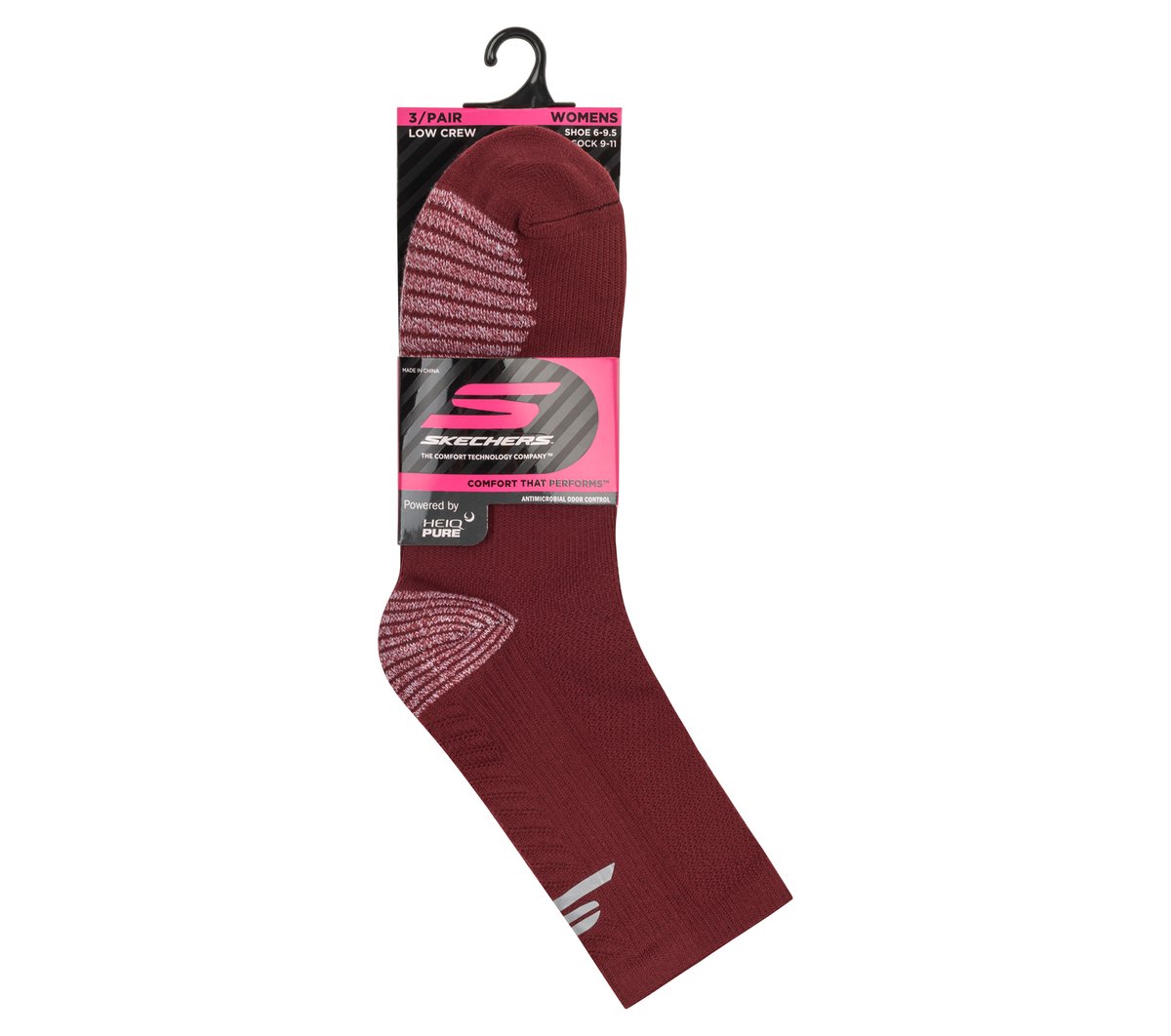 3 Pack Women's Half Terry Low Crew Socks / Skechers Clothing