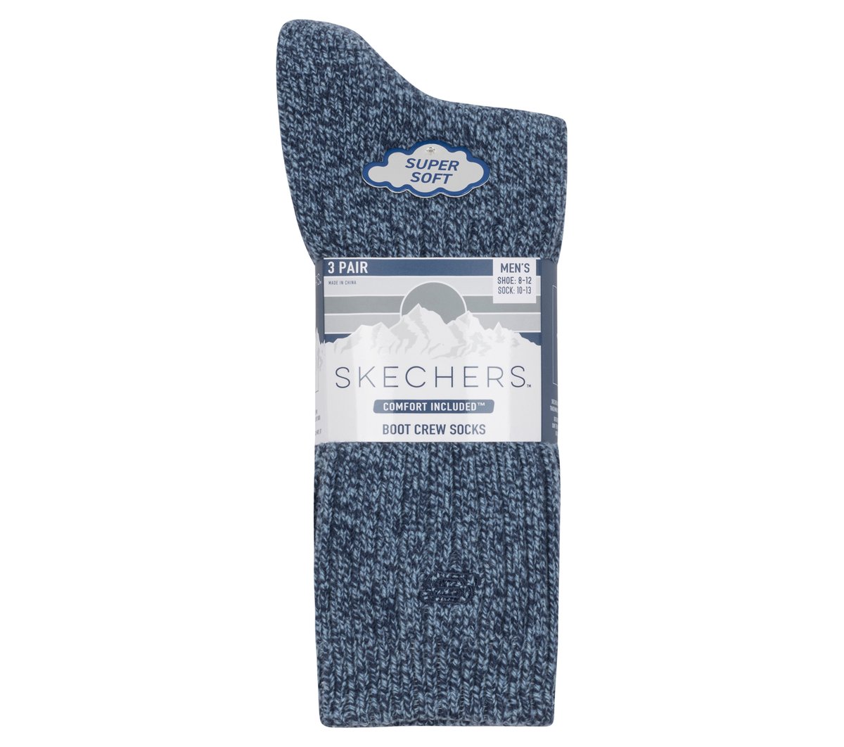 Super Soft Boot Crew Socks - 3 Pack / Skechers Clothing