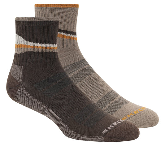 2 Pack Men's Quarter Trail Socks / Skechers Clothing