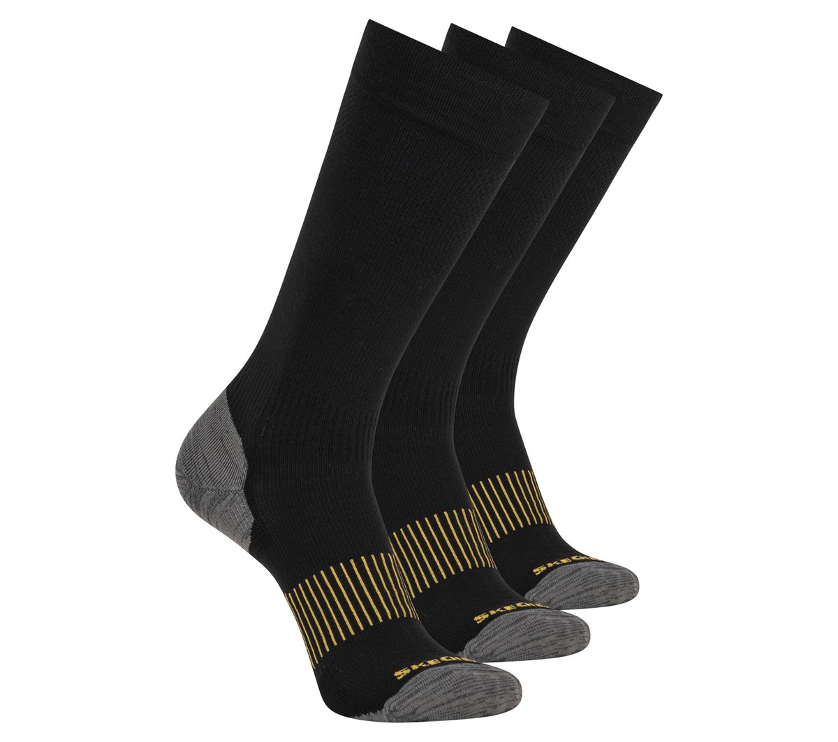 Work: 3 Pack Men's Over Calf Compression Socks / Skechers Clothing
