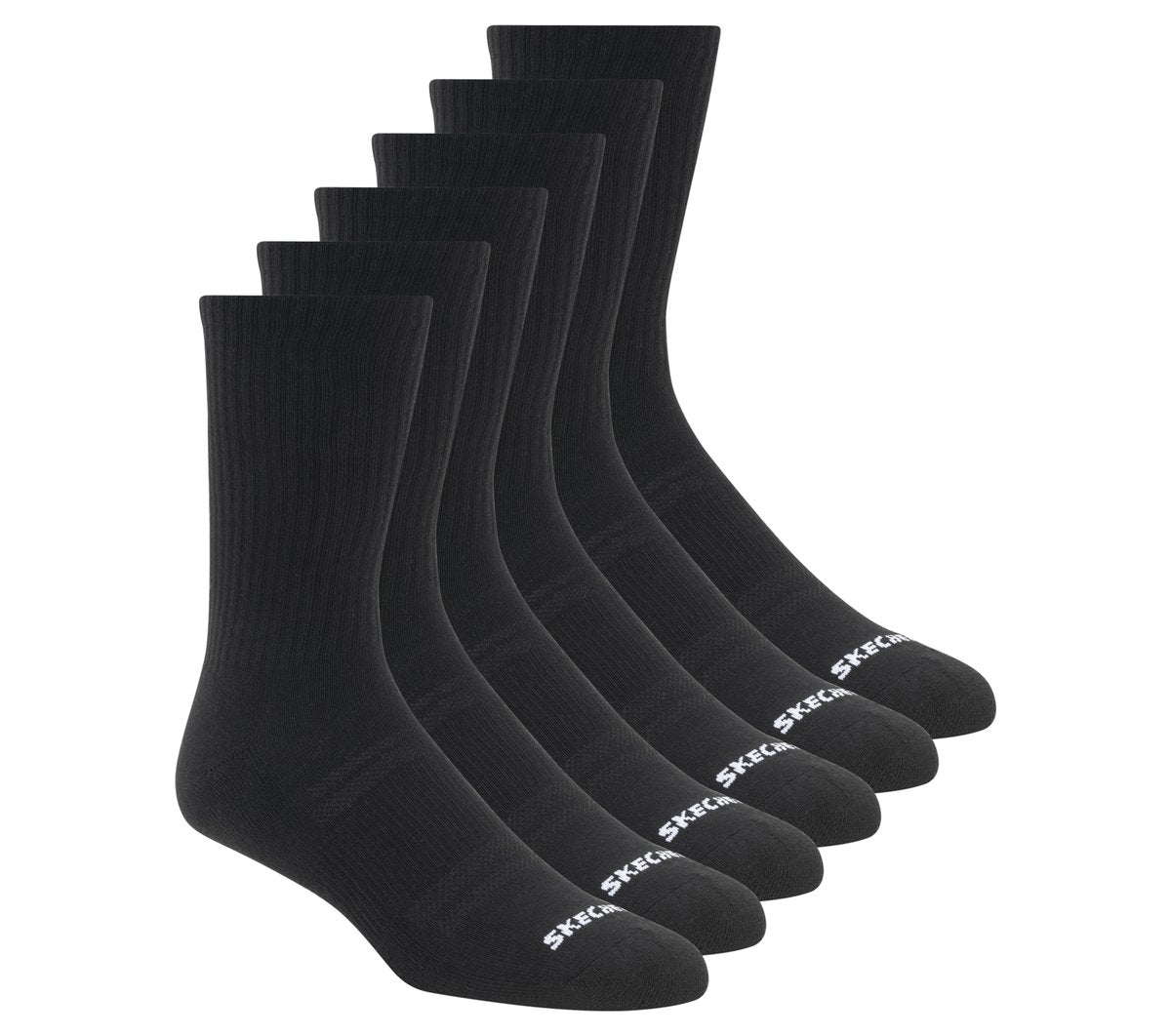 6 Pack Large Core Crew Socks / Skechers Clothing