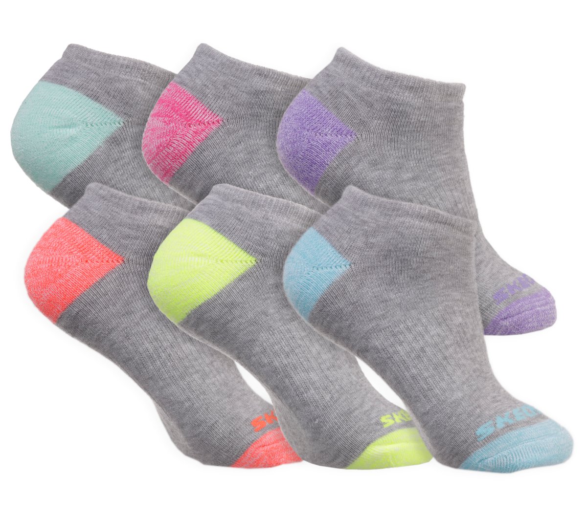 6 Pack Low Cut Walking Socks / Skechers Clothing