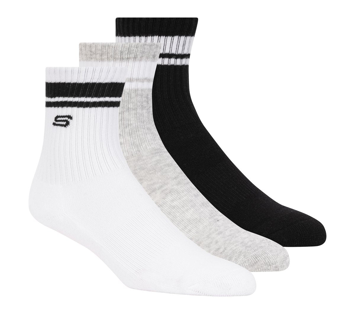 3 Pack Boys' Crew Socks / Skechers Clothing