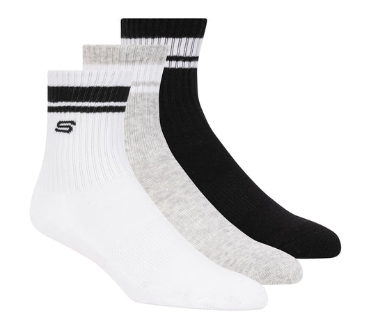 3 Pack Boys' Crew Socks / Skechers Clothing