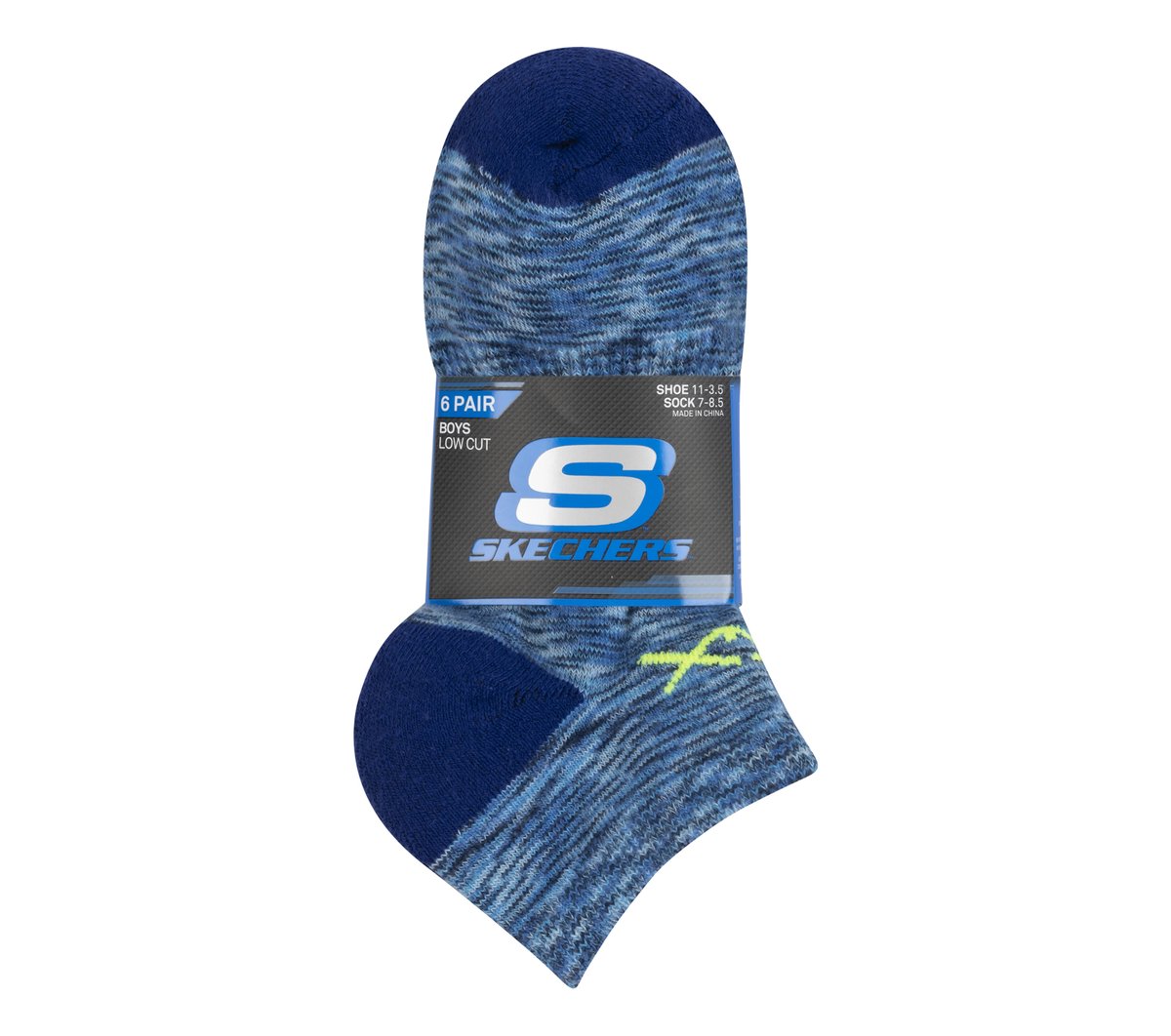 6 Pack Space Dye Low Cut Socks / Skechers Clothing