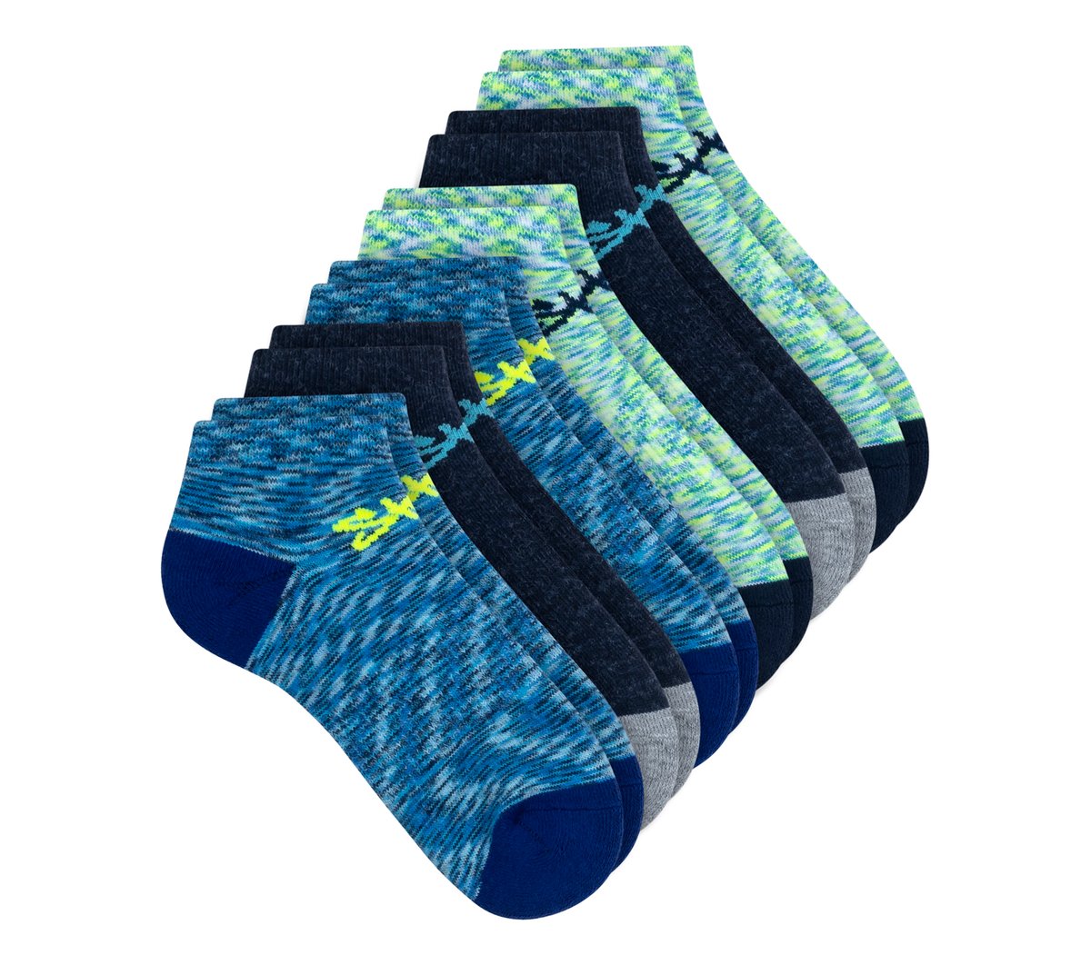 6 Pack Space Dye Low Cut Socks / Skechers Clothing