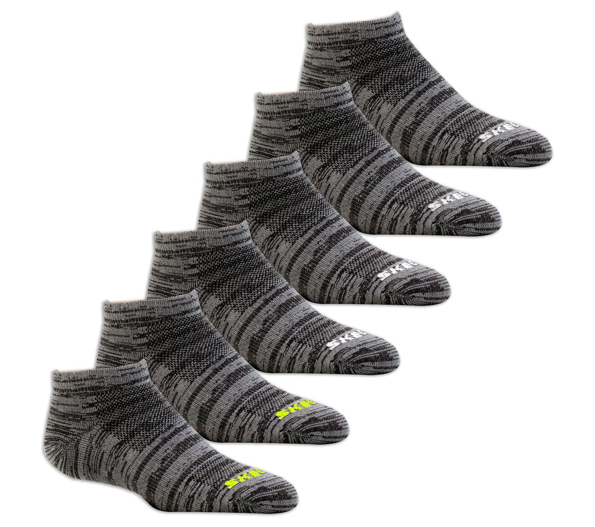 6 Pack Low Cut Non Terry Socks / Skechers Clothing