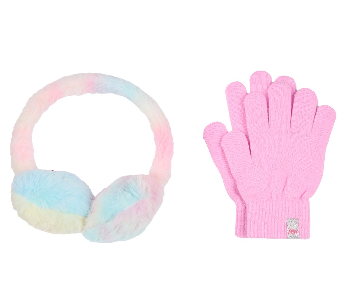 Tie Dye Heart Earmuff and Glove Set / Skechers Clothing