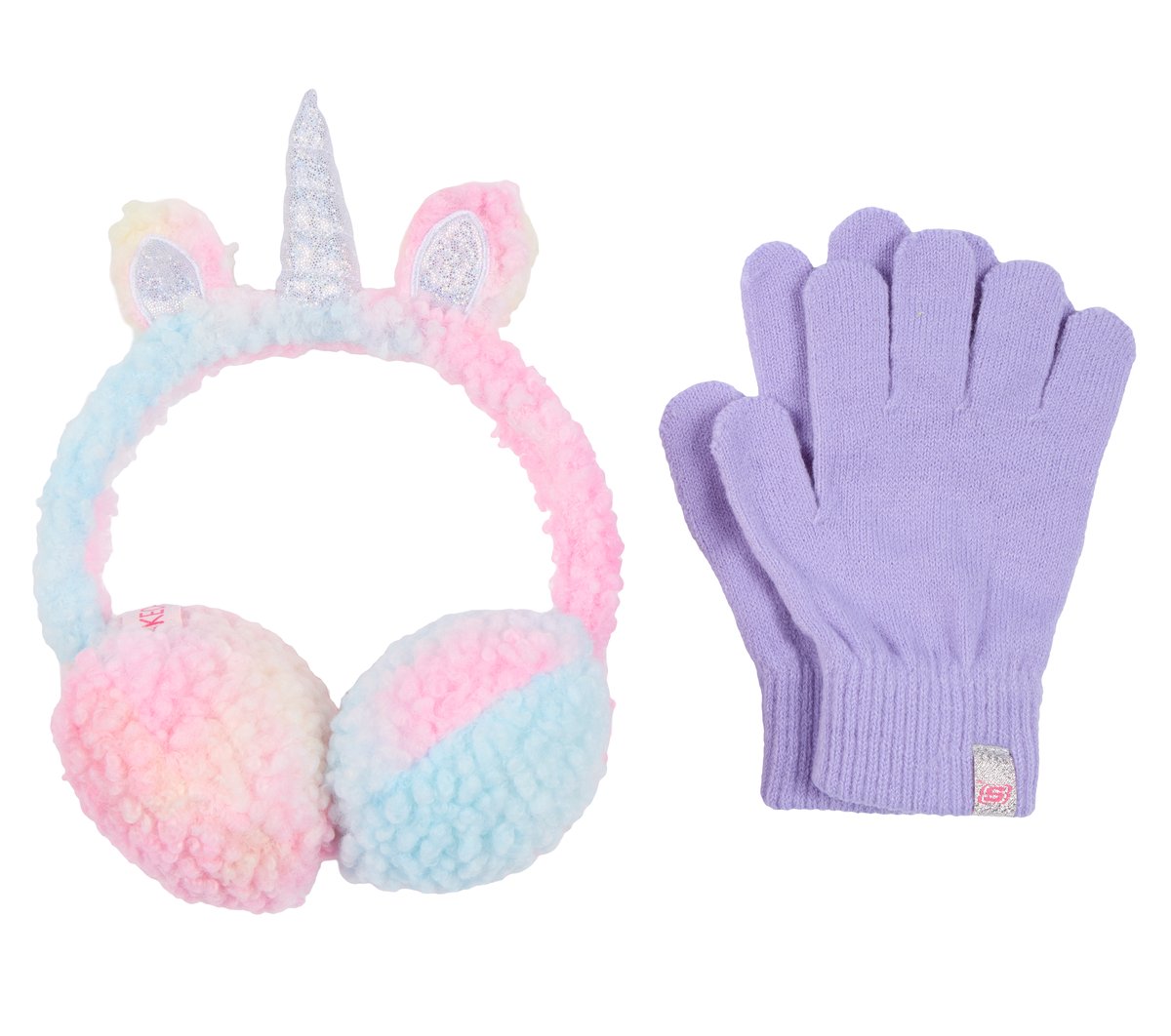 Tie Dye Unicorn Earmuff and Glove Set / Skechers Clothing