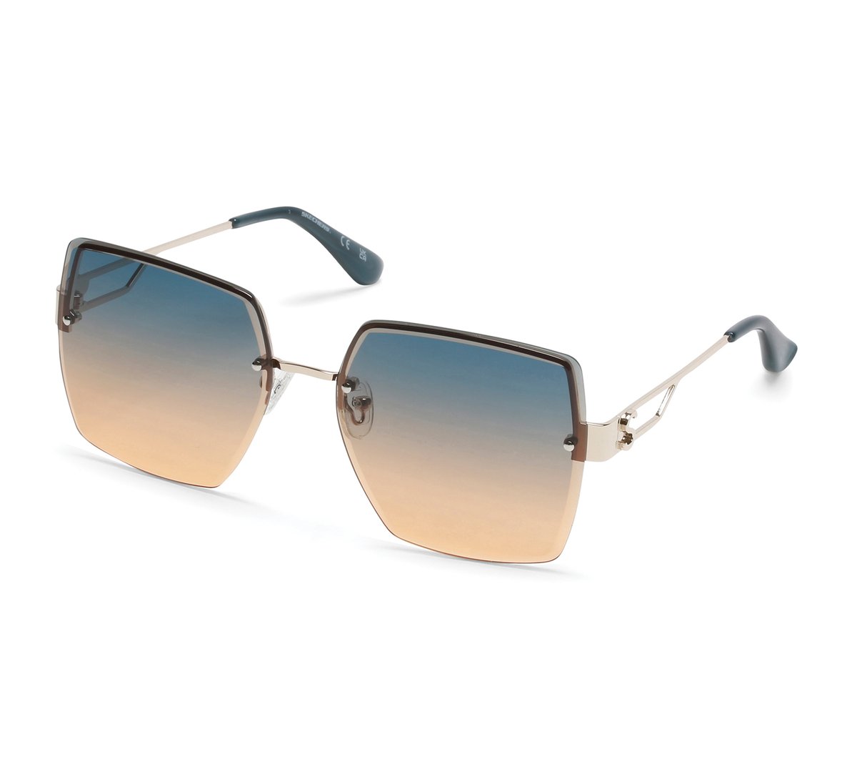 Oversized Rimless Square Sunglasses / Skechers Clothing