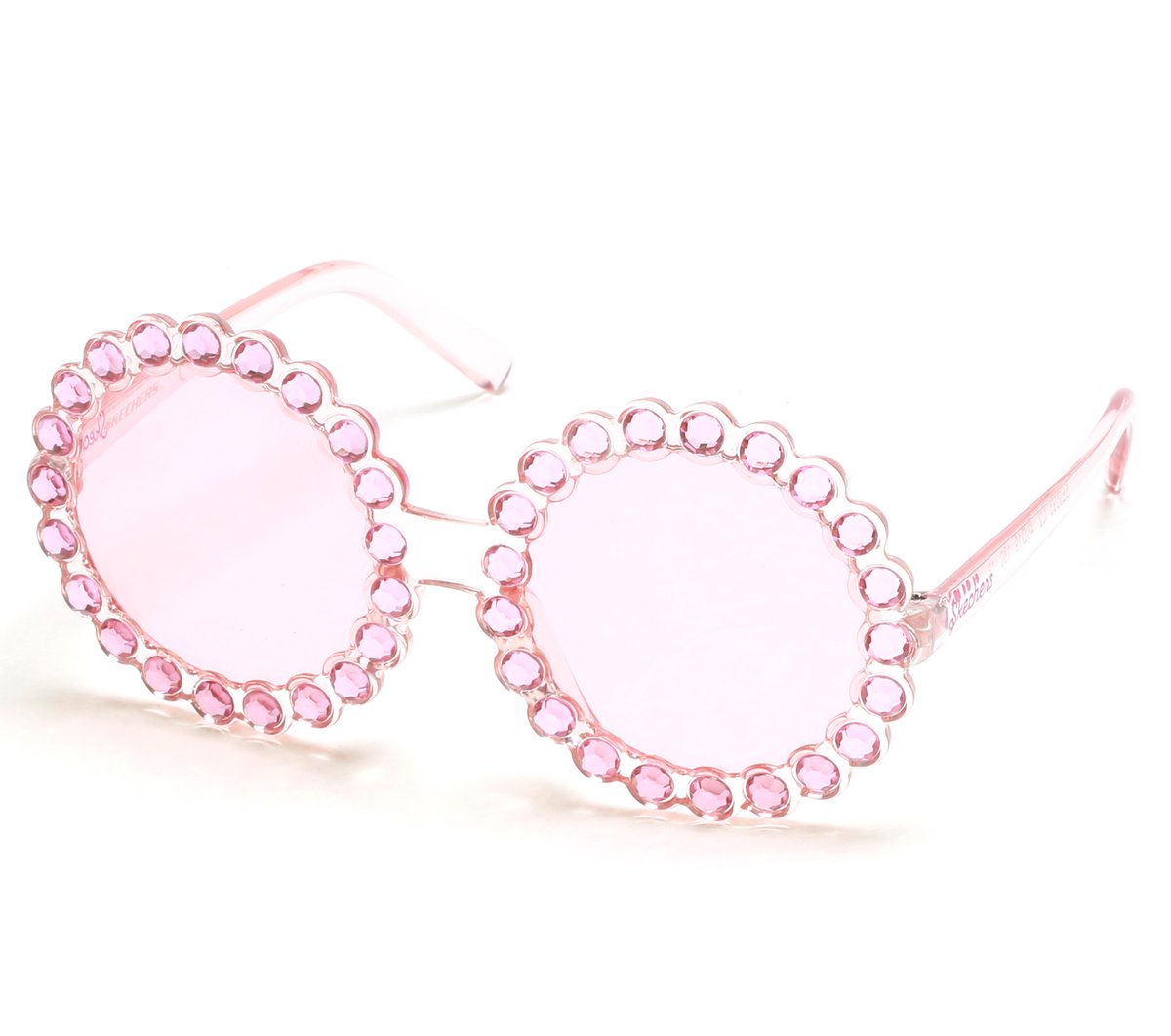 Round Rhinestone Sunglasses / Skechers Clothing