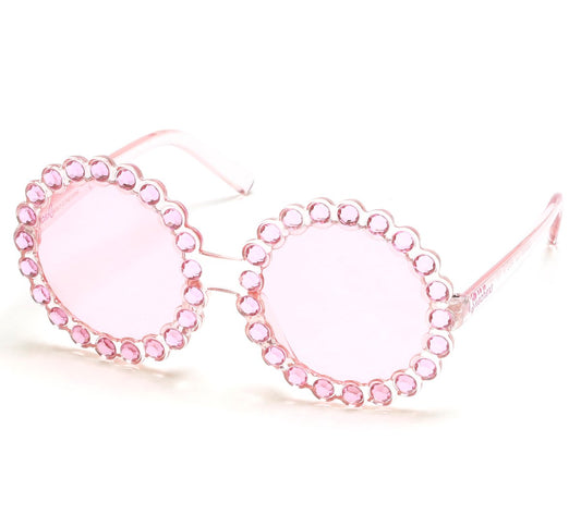 Round Rhinestone Sunglasses / Skechers Clothing