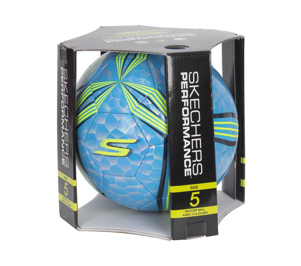 Hex Multi Mini Stripe Size 5 Soccer Ball / Skechers Clothing
