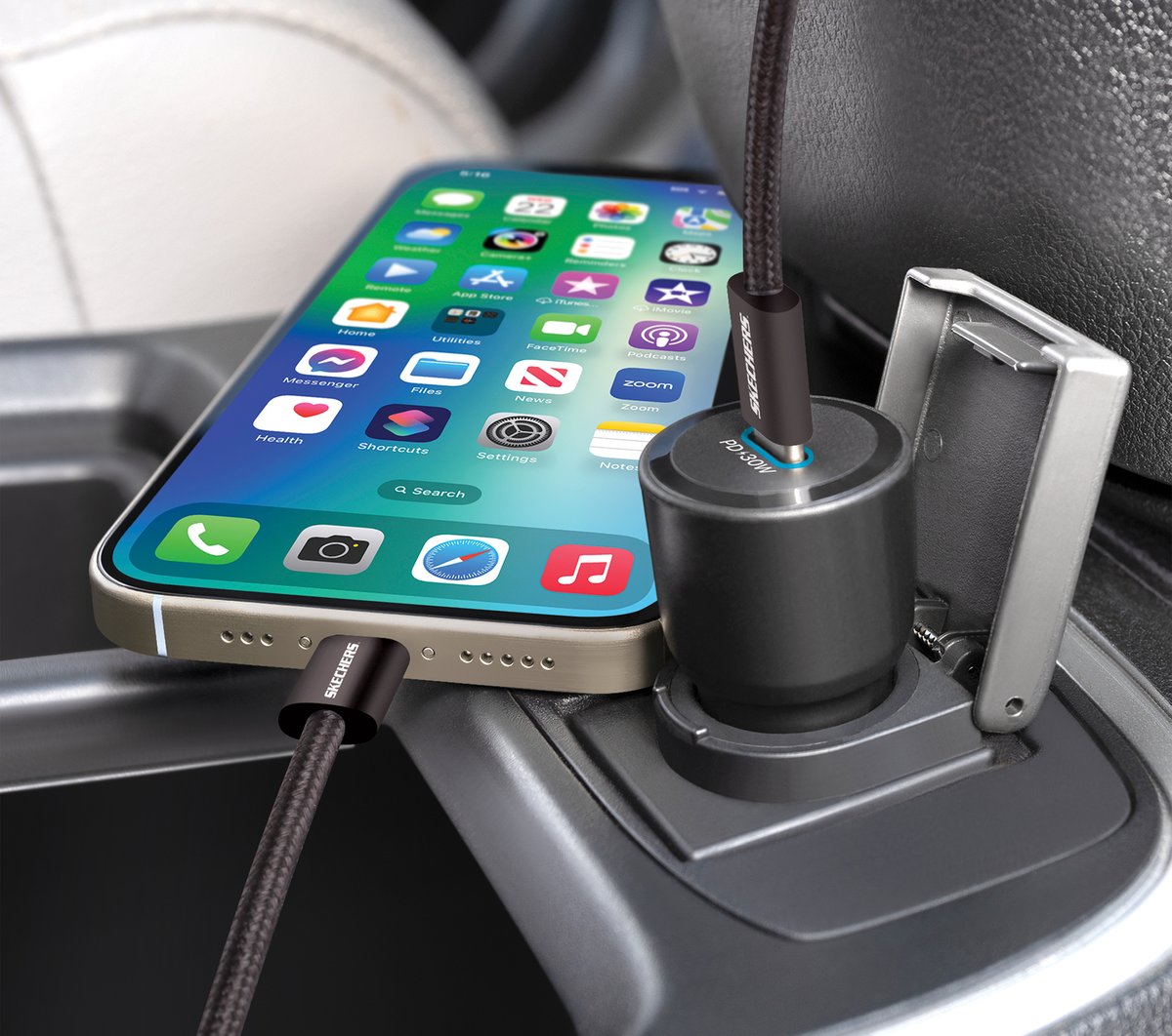 30W USB-C Car Charging Kit / Skechers Clothing